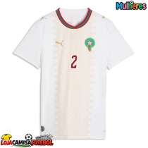 Camisa de Futebol Marrocos Achraf Hakimi #2 Equipamento Secundário Mulheres Mundo 2026 Manga Curta